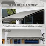 Garden Patio Awning Window Door Awning  Sun Shade Canopy UV Protection Shelter