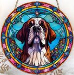 SALE!❤️ SAINT ST BERNARD Dog Pet Love LARGE Suncatcher Birthday GIFT PRESENT