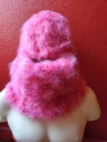New Luxury Set,Hand Knit In 14 Strands Hat And Neck Warmer,83% Charisma Mohair