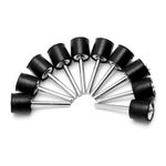10Pcs Drum Rubber Mandrels 1/8" Shank For Sanding Sleeve Rotary Tool New