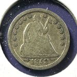 1853, Arrows at Date, H10C Liberty Seated Half Dime (90172)