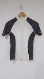 Mountain Warehouse Womens White Black UV Protect UPF 50+ Rash Vest - Sz 10 - New