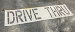 Maxilast 24" DRIVE THRU Stencil 1/8" LDPE Plastic STL-108-72436