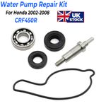 Water Pump Repair Gasket Bearing Seal Repair Kit For HONDA CRF450R 2002-2008