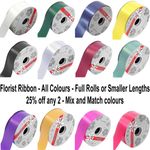 Poly Florist Ribbon Wedding Car Gift Christmas Hamper Prom Decoration 50mm 2"