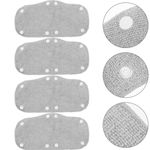 4Pcs Cloth Hard Hat Sweatband Grey Sweat Absorber for Worker Safety Hats