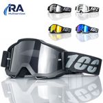 100% STRATA 2 MOTOCROSS MX GOGGLES enduro bike 100 PERCENT MIRROR / CLEAR
