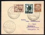 German Reich 1938 Mini Cover 3x with Sost Leipzig 24.04.1938