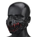 WST Tactical Half Face Mask Fangs Cosplay Airsoft Mask Hunting Mask Halloween 