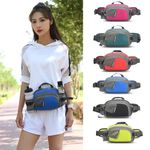 Men Women Outdoor Sports Belt Bag with Bottle Holder Bum Bag Sports Waist Bag