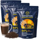 Luxury Hot Chocolate - Real 44% Belgian Milk Chocolate Flakes - 750G