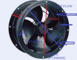 500mm Industrial Duct Fan Cased Axial Commercial Kitchen Canopy Extractor,