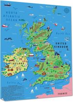 Children's UK & Ireland Map Poster – Educational Wall Map for Kids | Colourfu