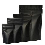 Gusseted Base Black Gripseal Bags Stand-Up Zipper Lock Pouch Strong Bag BPA Free