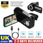 16X Zoom Digital Video Camera Camcorder 1080P YouTube Vlogging Camera Recorder