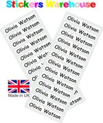 IRON ON Personalised Name School Labels for School Nursery Care Home V2