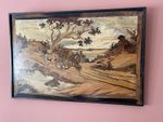 Large Mysore Wood Inlay Marquetry Panel 93cm x 43cm  