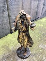 BERGMAN BRONZE SCULPTURE ARAB HUNTER WITH GUN RIFLE DEER BUCK 