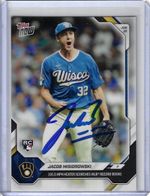 Jacob Misiorowski Autographed 2026 MLB Topps NOW 383 Card 105.5 MPH RECORDHEATER