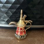 Miniature Dubai Dallah Coffee Pot Metal Ornament, Islamic/Middle Eastern