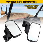 UTV Rear View Side Mirrors Set for Polaris Ranger Rzr 570 800 900 Xp 1000 Crew
