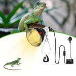 Reptile Heat Lamp Holder, 5.5 Inch 200W E27 Tortoise Heat Lamp Socket