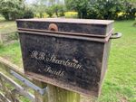 Large Historic Metal Deeds Box of R.B. Shearburn Snaith Hall Yorkshire C.1930