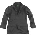 TEESAR MENS MILITARY BDU UNIFORM RIPSTOP JACKET POLICE DOORMAN COTTON TOP BLACK