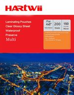 200sheets Thermal Hot Laminating Pouches A6 4x6 150Micron(75x2) 
