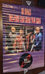 Red Dwarf 'In Space No One Can Here You Smeg' Rare Promo Poster Printed In 1993
