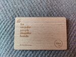 SH- Hotels wooden room key card hotel Collection World Hotels Luxury