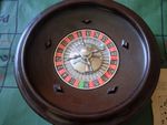 Vintage Roulette Wheel  Chad valley  K & C Ltd Bakelite 10 inch