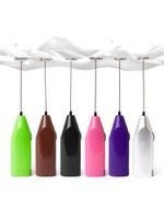 Handheld Battery Milk Frother – Coffee, Latte, Cappuccino, Matcha – Pink/Purple/