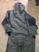 Typhoon Waterproof Drysuit with Hood & Integrated Boots Olive/Black - Size S