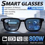 4K Smart Glasses HD Camera WiFi Translation Video Photo AI For Android & IOS