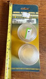 Vintage Set of 4 Rothwells Clear Plastic Unbreakable CASTER CUPS