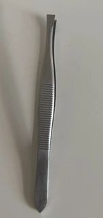 Boots Silver Metal straight Tip Tweezers