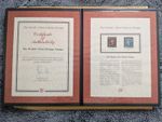 1840-1841 Penny Black GF & Two-Penny Blue SB Westminster Stamps with CoA