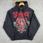 Vintage Slipknot Hoodie Mens Large 1995 Des Moines Iowa Front/Back Graphic Black