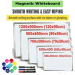 Magnetic Whiteboard Small Large Dry Wipe White Notice Board Office School Home