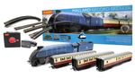Hornby R1282M OO Gauge Mallard Record Breaker Train Set - Blue