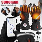 Rechargeable 3000mAh Battery Electric Heated Gloves Thermal Motorcycle Gloves