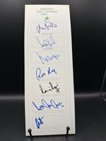 Pakistan Test Captains x 7 1993+ Hand Signed Card-From Collectors Estate