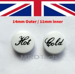 Plastic Tap Top Indices Push In Outer/14mm Inner/11mm - Hot and Cold