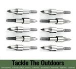 10 X Crossbow Bolt Archery Arrow Tips Hardened Steel Field Points 8/32" Thread