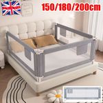 150/180/200 cm Bed Rail Safety Guards Protection Adjustable Height