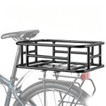 Cycle Rear Rack Basket Thickened Frame Rear Bike Cargo Basket Heavy Duty