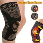 Copper Knee Support Brace Compression Strap Sleeve Sports Protector Ligament