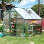 12pcs Clear Polycarbonate Sheet Greenhouse Cover Replacem Panels 60/100*61cm