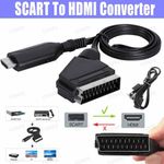 SCART to HDMI Converter Cable SCART > HDMI -- OLD DVD TO HD TV -- Video Adapter